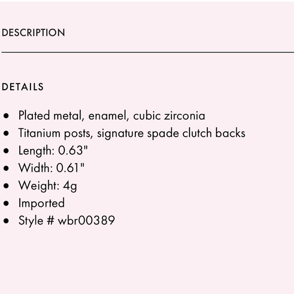 $58 Kate Spade Dazzling Daisy Hummingbird Stud Earrings - Picture 4 of 6